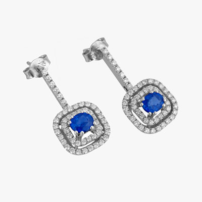 Blue Center Jewelry Earrings